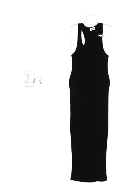 abito lungo piercing detail donna nero JEAN PAUL GAULTIER | 25/03-W-DR067-J01400